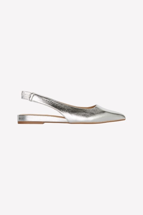 Silberne Slingback Ballerinas bei Marc O'Polo