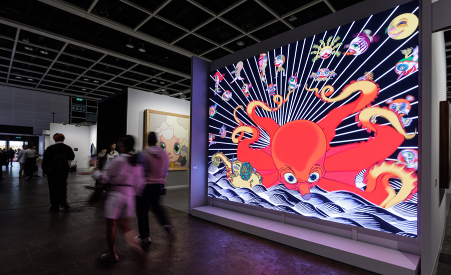 Stand der Galerie Nanzuka auf der Art Basel Hong Kong 2025.