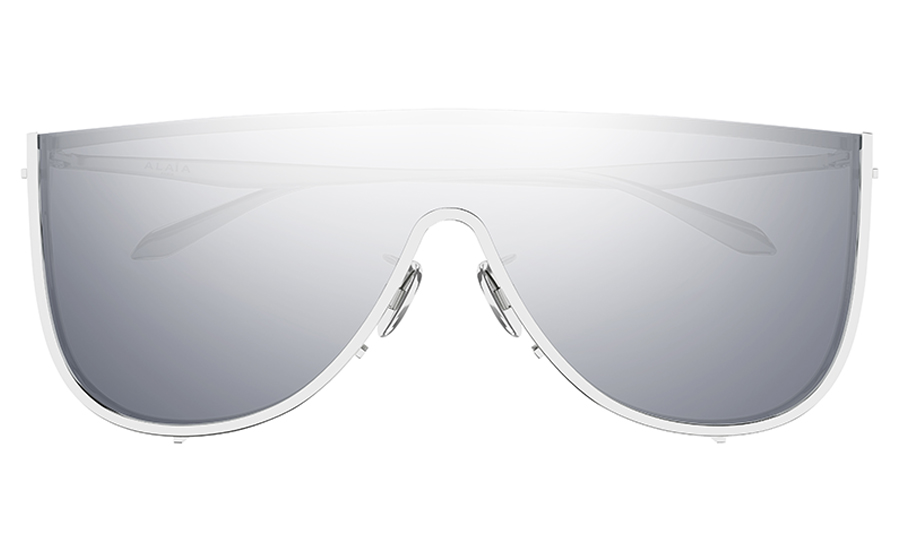 Sonnenbrille in Maskenform von Alaïa