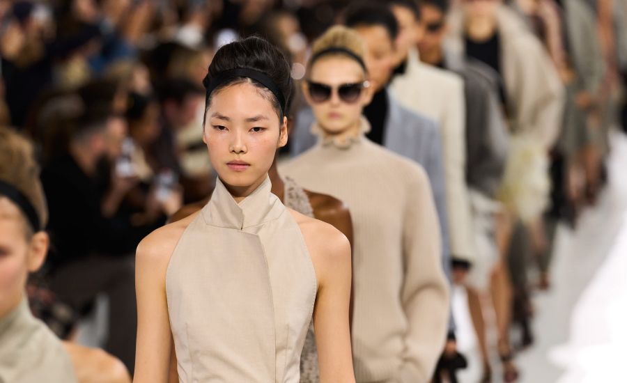 Max Mara präsentiert auf der Mailand Fashion Week seine Kollektion "Modern Rococo" für Frühjahr/Sommer 2026. Fotos: launchmetrics.com/spotlight