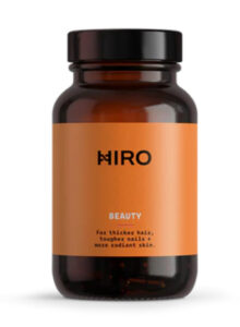 Kollagen-Supplements in veganer Form werden in einem Braunglasbehälter besonders gut geschützt.