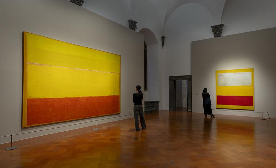 Rothko in Florenz, Ausstellungsansichten, Palazzo Strozzi, Florenz, 2026. Foto: Ela Bialkowska/ OKNO Studio