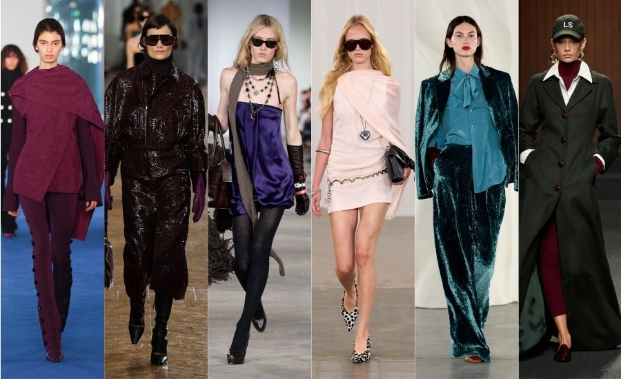 Diese 6 Farben dominieren im Herbst/Winter 2026/27. Fotos: launchmetrics.com/spotlight