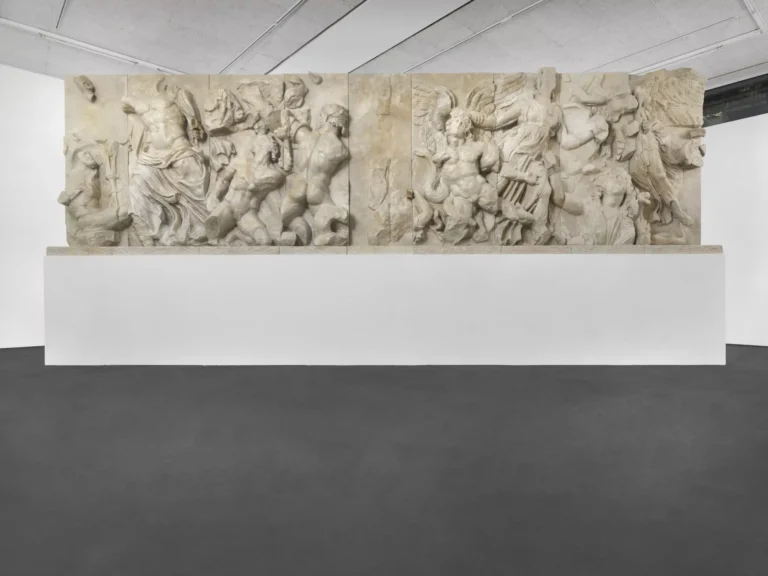 Zuzanna Czebatul, Heracles, Zeus, Porphyrion, Alkyoneus, Athena, Ge & Nike, 2025, Exhibition view, All the Charm of a Rotting Gum, DITTRICH & SCHLECHTRIEM, Berlin