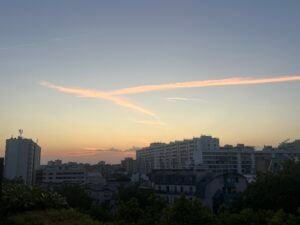 Sonnenaufgang auf dem Balkon / Foto: eigene Aufnahme