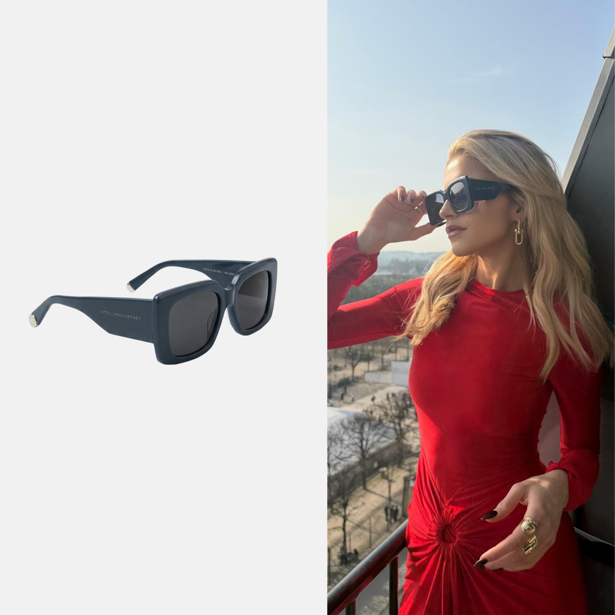 Caro Daur spendet Stella McCartney Sonnenbrille