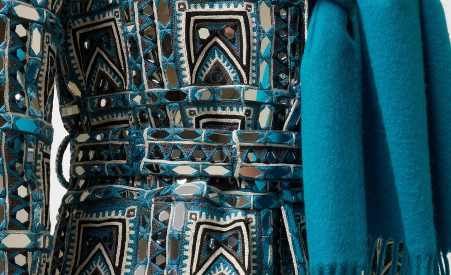 Burberry Men’s mirror-embroidered trench coat_ Autumn_Winter 2015