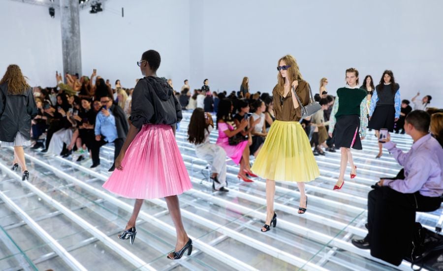 Prada zeigt die Frühjahr/Sommer 2027 Kollektion in Mailand. Foto: PR Prada