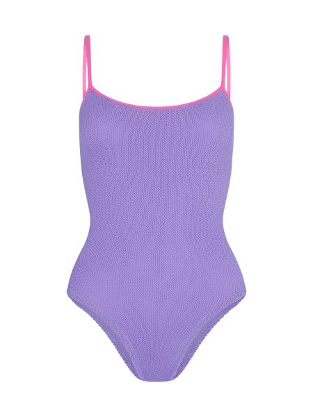 Pamela Swim Contrast - Lilac Bubblegum Badeanzug von Hunza G