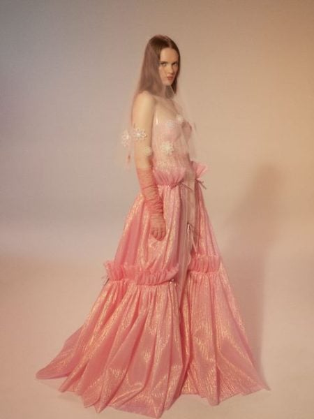 Langes rosa Kleid von Honor