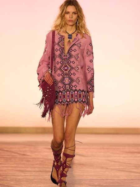 Rosa Kleid bei Isabel Marant
