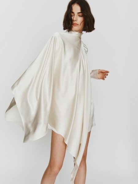 Lein Kleid mit Cape
