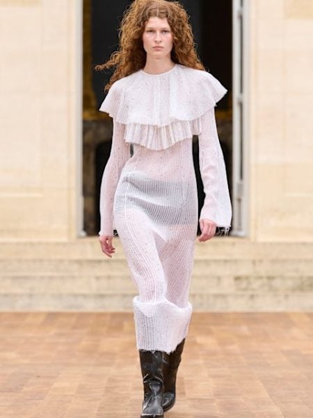 Gabriela Hearst Kleid mit Rüschen
