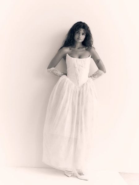 Cinq Kleid mit tiefer Taille