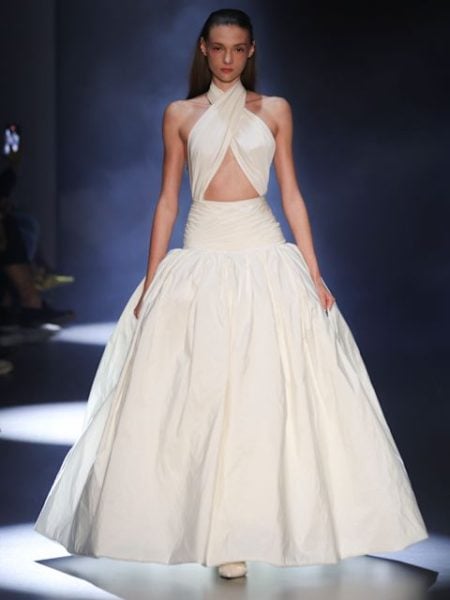 Yolancris Kleid mit tiefer Taille
