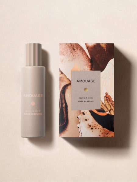 Haarparfum „Guidance Hair Perfume“ von Amouage kombiniert orientalische Duftnoten mit pflegender Formel in elegantem Design – für luxuriös duftendes Haar.