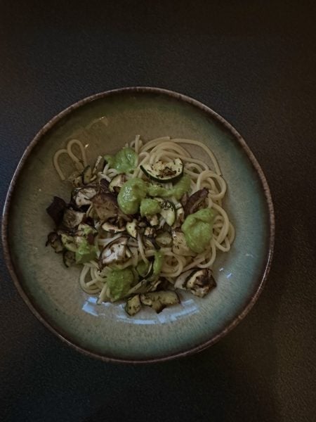 Pesto auf Pasta