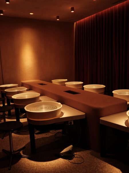 Raum in der Töpfer-Werkstatt von Disco Wheel